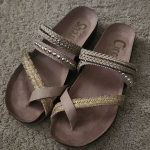 New Circus by Sam Edelman Pink Sand Braided Sandals OLEANDER Sz 8 M